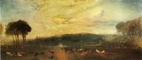 Turner, Joseph Mallord William - The Lake, Petworth,sunset, fighting bucks